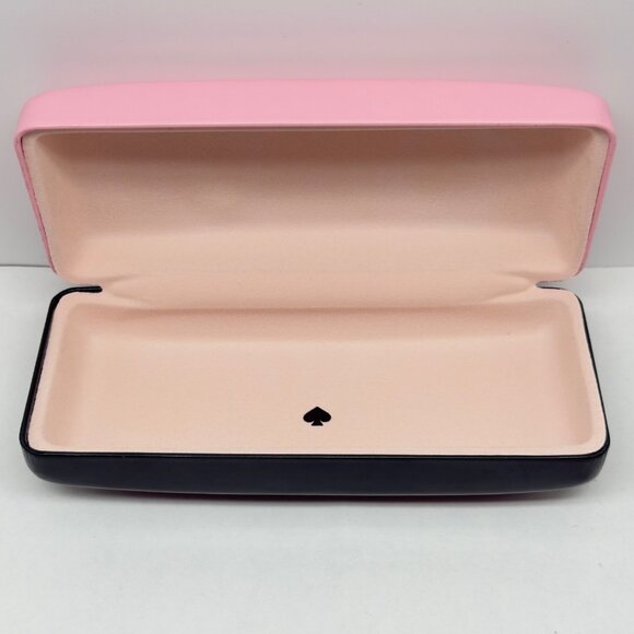 Kate Spade Pink Green Clamshell Eyeglasses Sunglasses Hard Case Cloth Medium - Picture 2 of 5